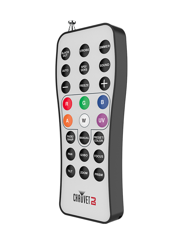 Chauvet DJ RFC Palm-sized remote control for compatible RF-enabled lighting