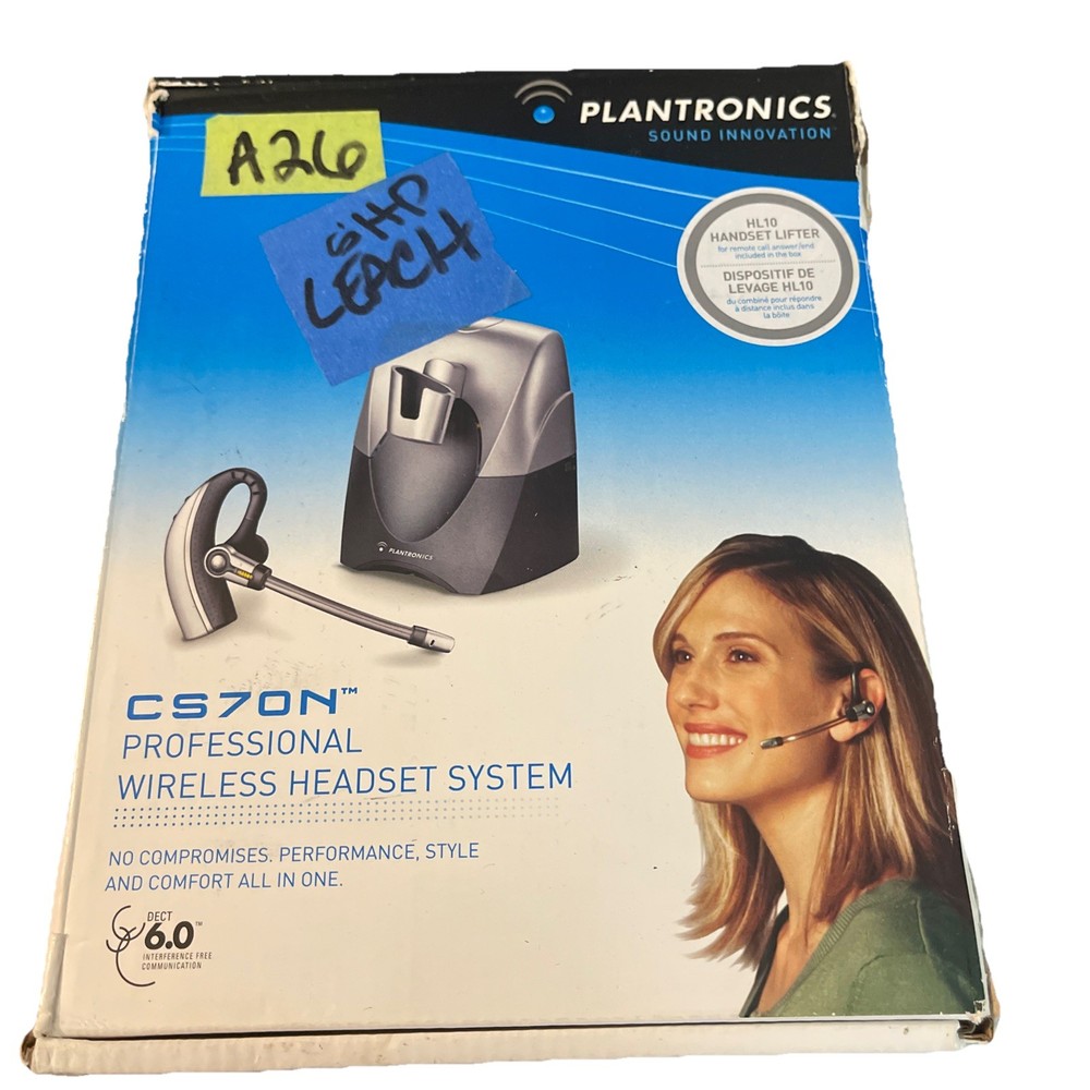 Plantronics CS70N Professional Wireless Headset System Ear-Hook