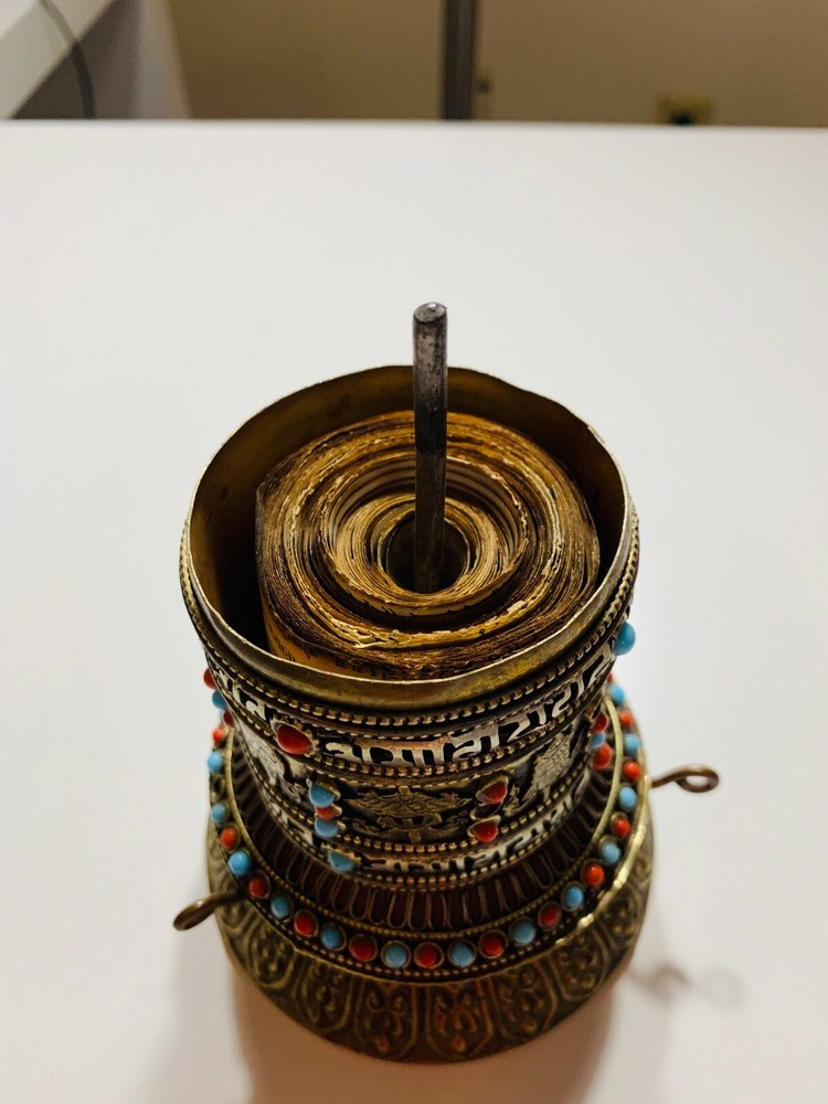 Prayer wheel from Tibet