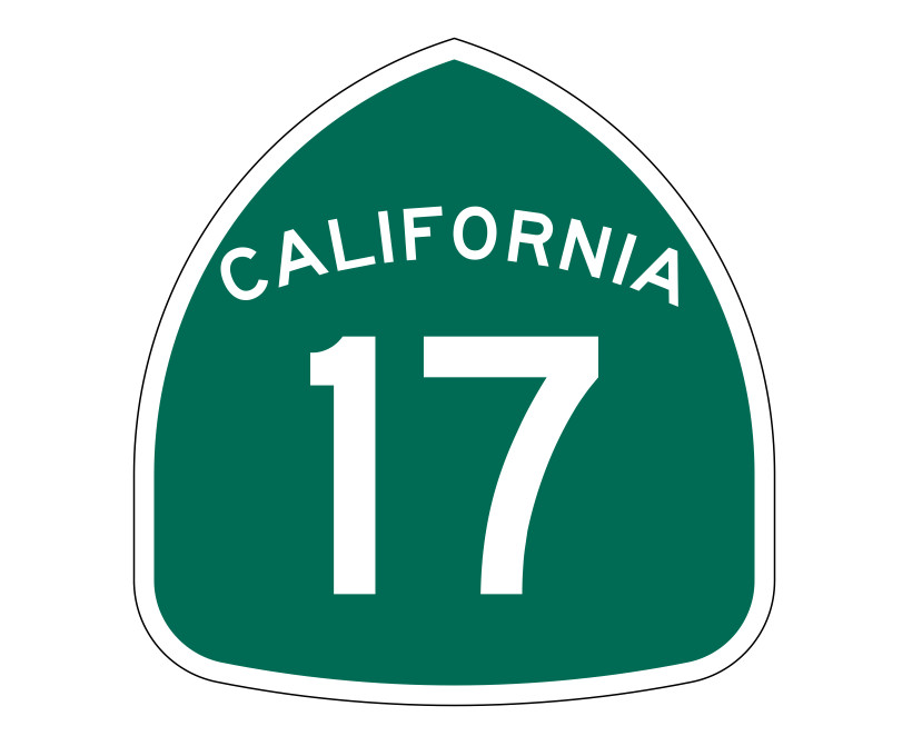 California State Route 17 Sticker Decal