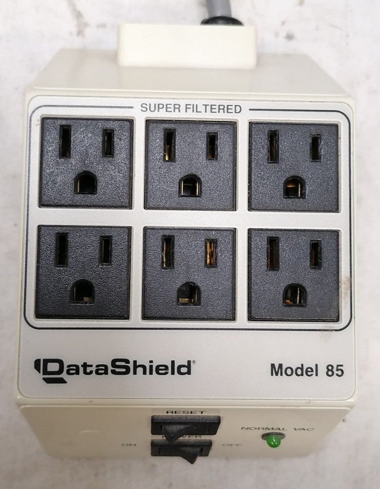 Data Shield Model 85 Super Filtered 6 Outlet Surge Protector
