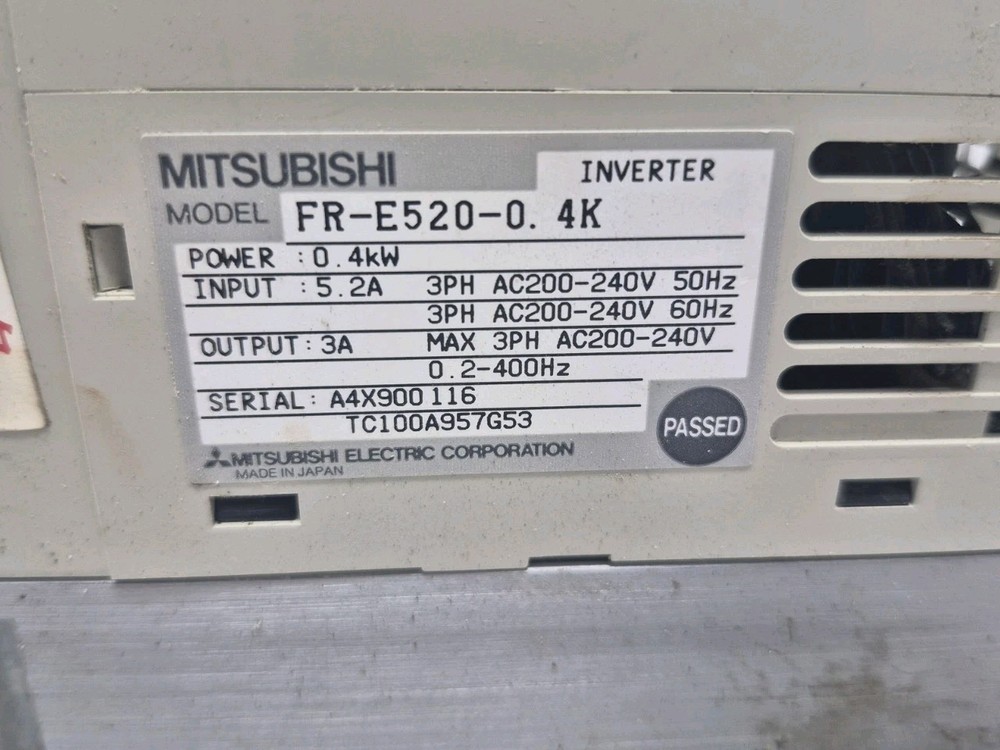 Mitsubishi FR-E520-0.4K Compact Variable Frequency Drive