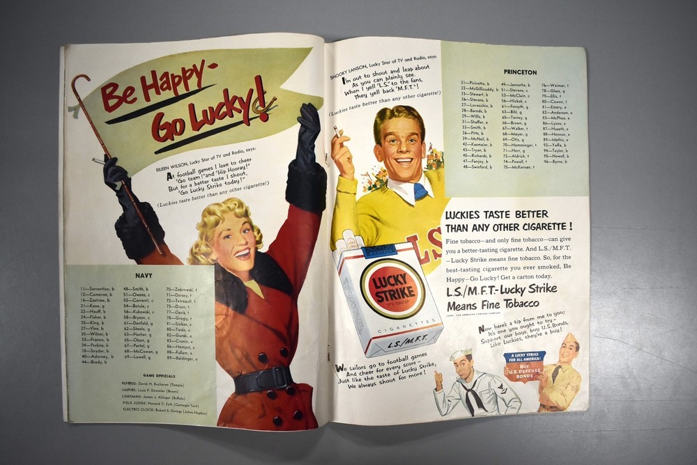 Navy vs Princeton October 6th 1951 Official Game Program Thompson Stadium