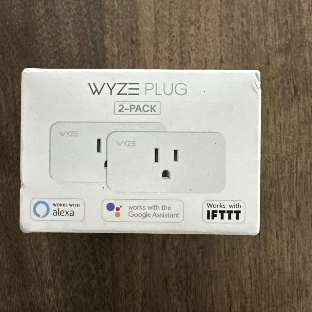 WYZE Plug 2 PACK WLPP1 App-Controlled Smart Outlets Indoor Use