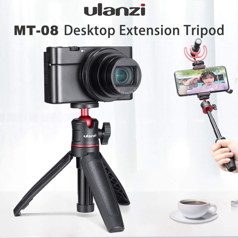 Extendable Mini Tripod for Cameras: Lightweight & Foldable Vlogging Solution