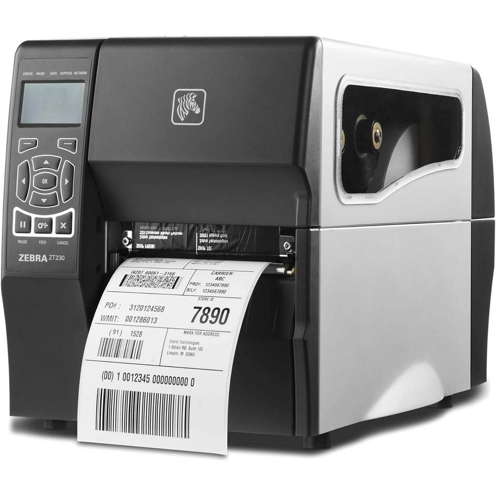 ZEBRA ZT230 THERMAL LABEL PRINTER USB LAN SERIAL ETHERNET