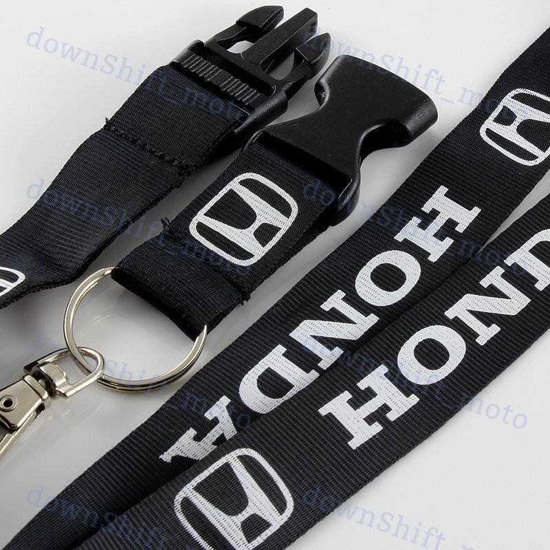 BLACK Lanyard For Honda Accord Civic Cell Phone Key Chain Strap Quick Release
