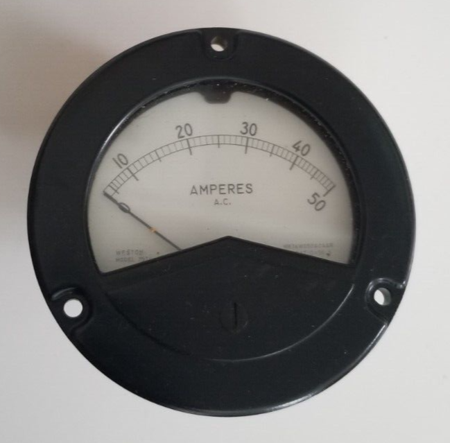 Weston 0-10 AC Amperes 2534 Panel Meter NOS