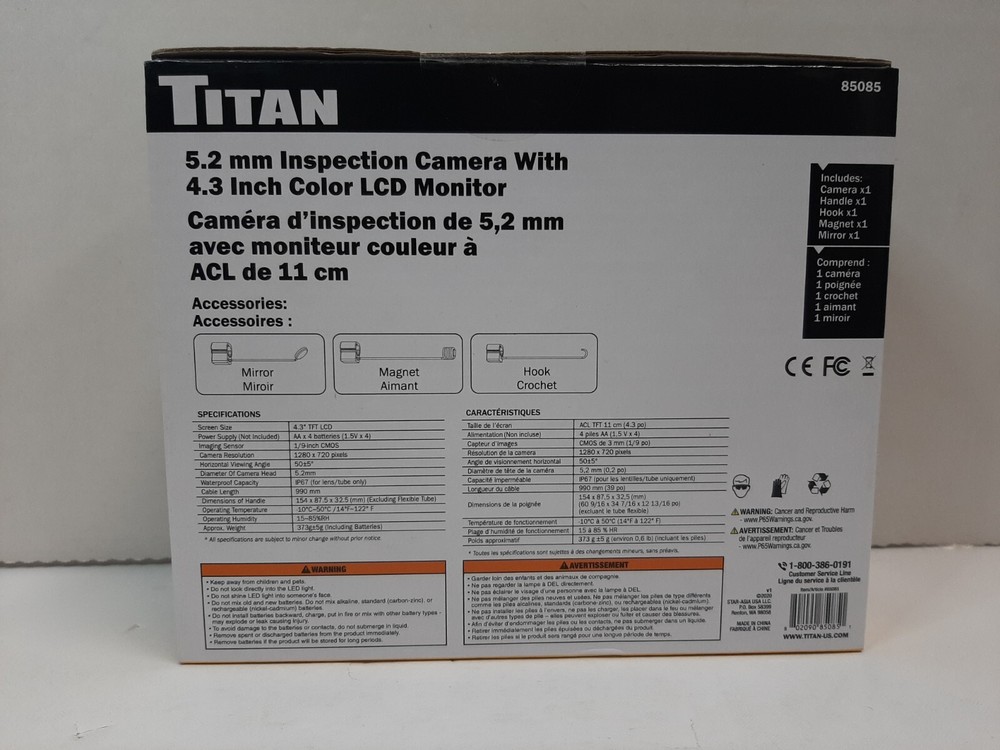 Titan Inspection Camera NEW (B361)
