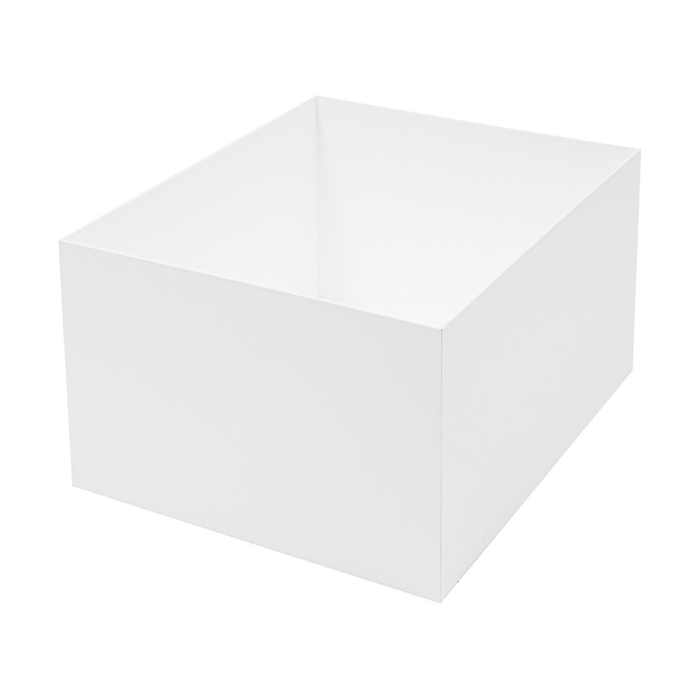 White Acrylic Stackable Organizer Stand 4Pcs Display Risers for Retail Shop