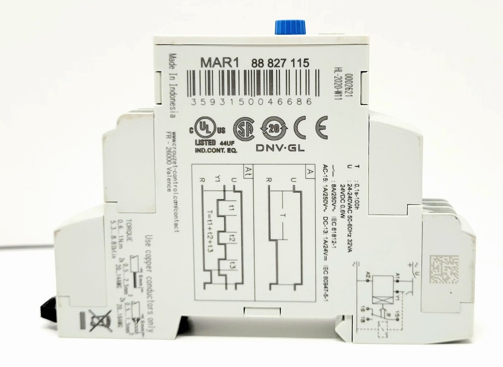 Crouzet On Delay Timer Relay 88827115 DNV-GL NEW