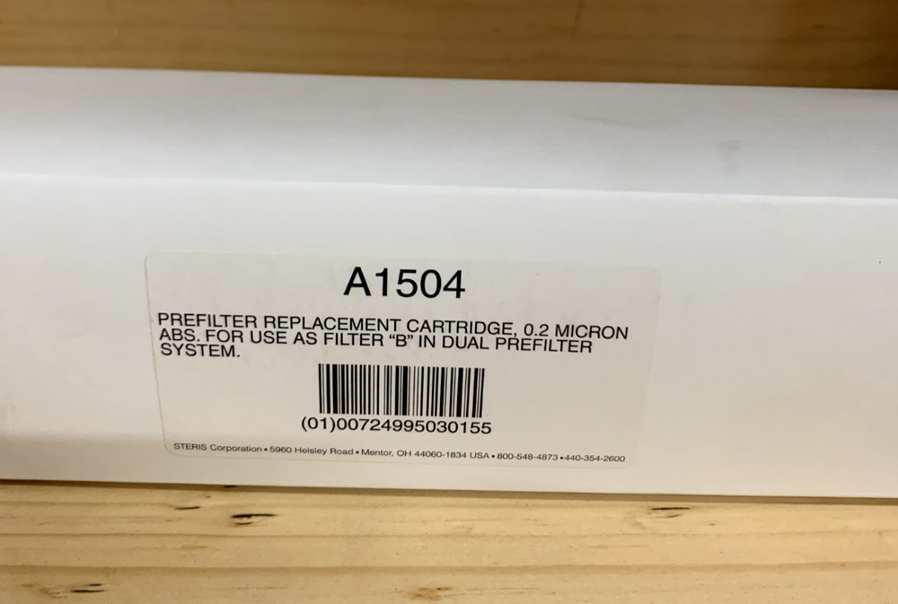 STERIS PREFILTER REPLACEMENT CARTRIDGE 0.2 MICRON ABS FILTER A1504