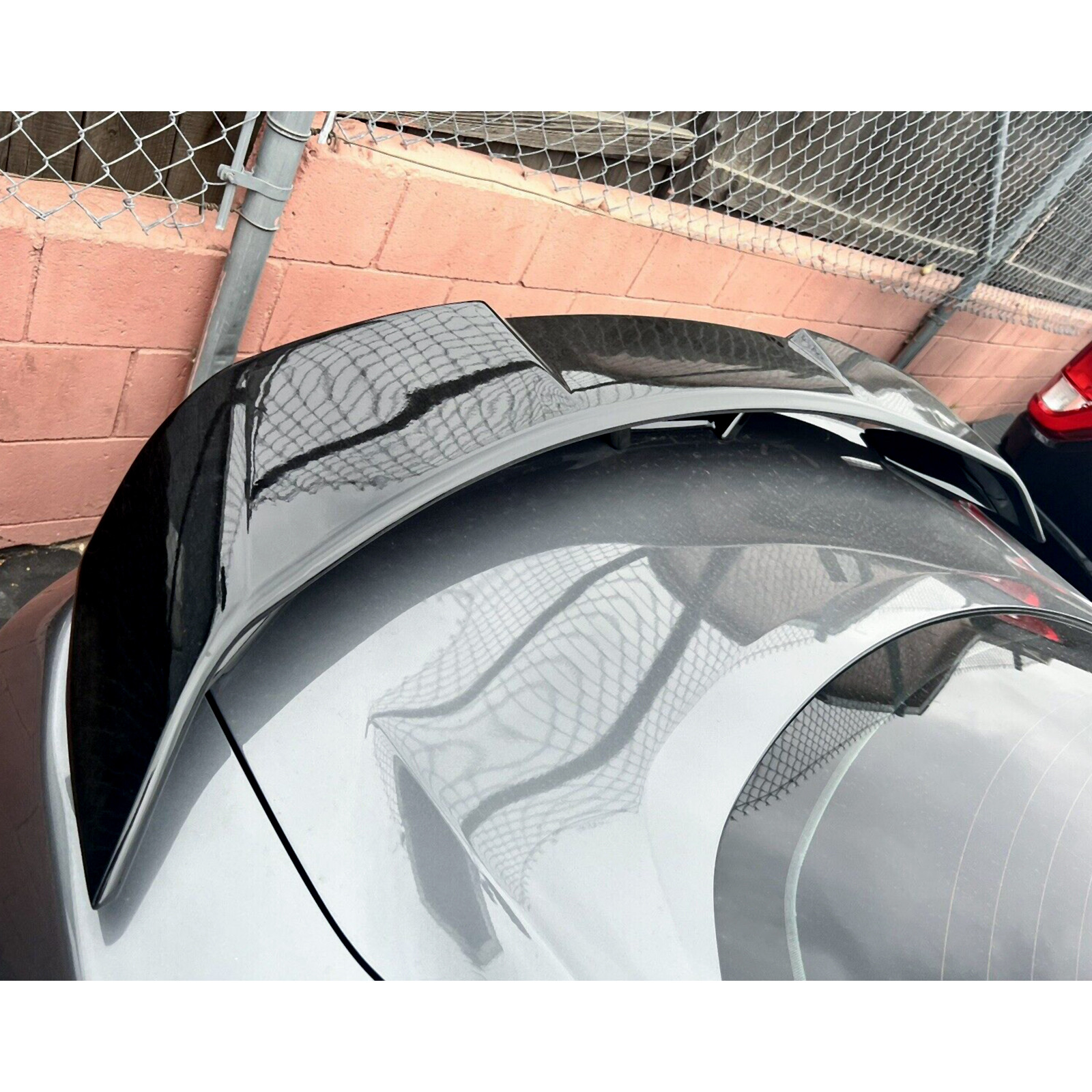 Gloss Black Painted Rear Trunk Spoiler Wing GT-Style For Ford Mustang 2 Dr 15-22