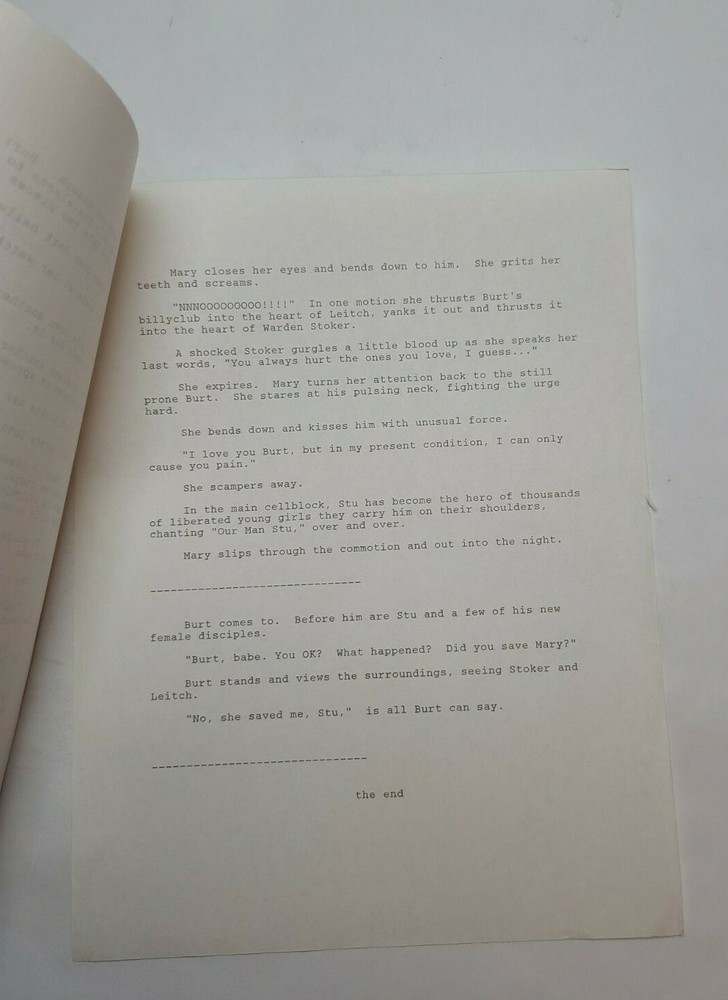 THE LOST GIRLS / Michael E. Malone 1991 Unproduced Treatment Script