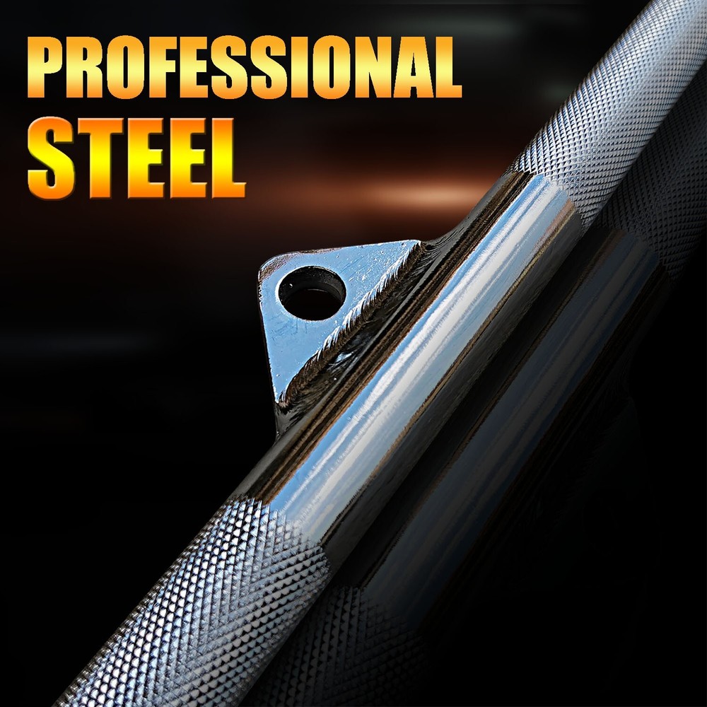 Solid 45 Inch Lat Pulldown Bar Non-slip Handle for Home Gym Tricep Training
