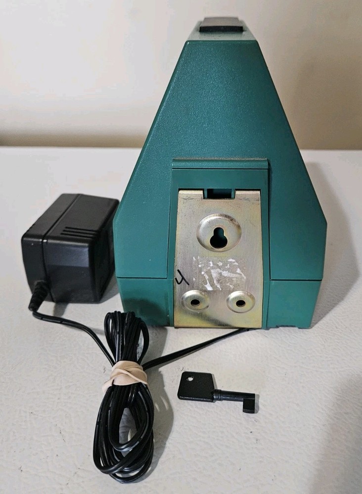 Acroprint ESP180 Time Clock W/Power Supply Powers ON! W/ Key