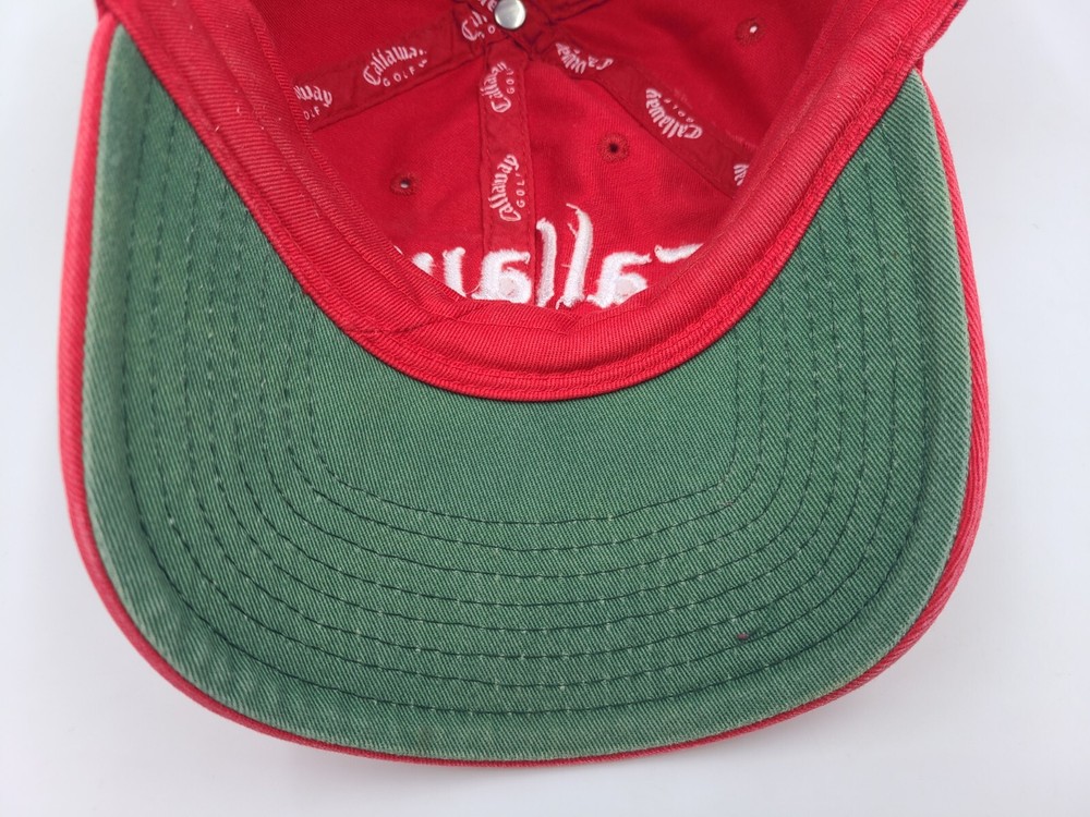 Callaway Golf FT-5 Tour i Autographed Signed Strapback Adjustable Hat Cap Red