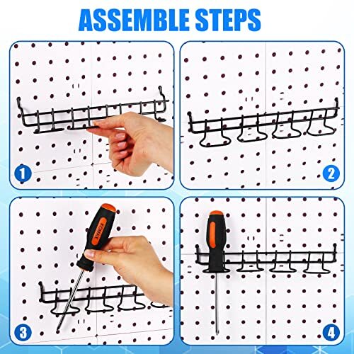 4 Pack Pegboard Screwdriver Holders Pegboard Utility Tool Pliers Hooks