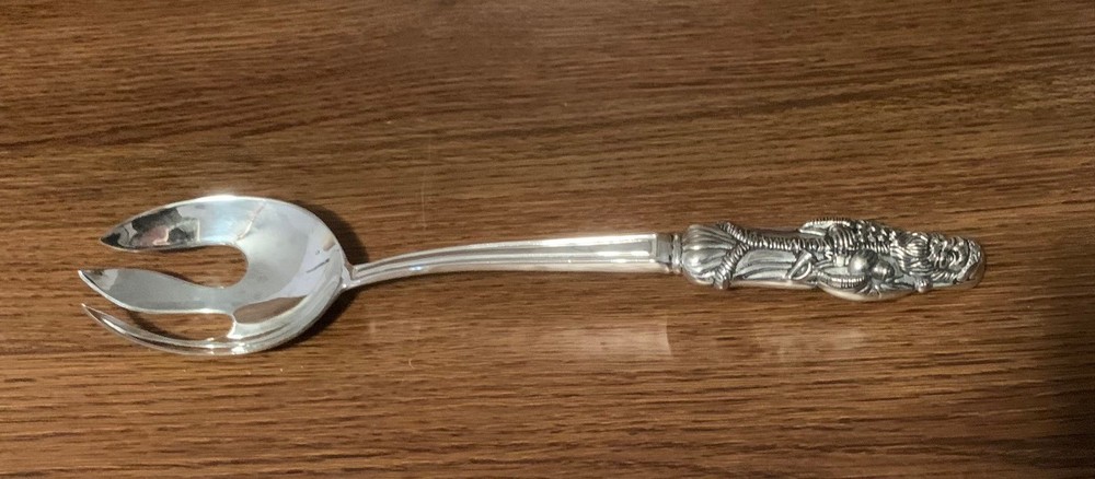 Godinger Silverplated Santa Claus Serving Spoon / Spork - 11.5" Long
