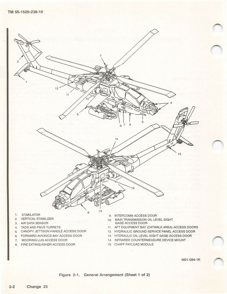 AH-64A Apache Helicopter 1992 Operator's Manual Flight Manual - CD