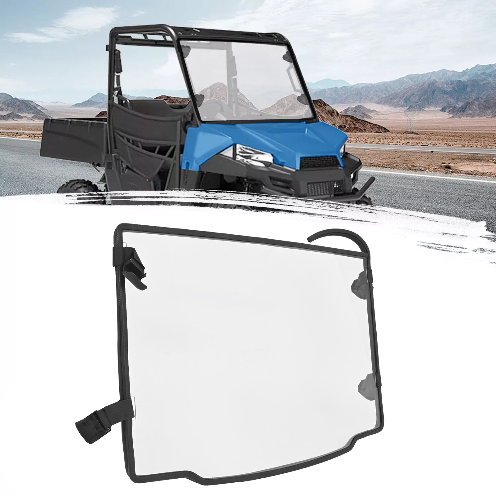 FOR POLARIS RANGER 500/570 MIDSIZE EV/ETX PROFIT CAGE 2015-2025 FULL WINDSHIELD