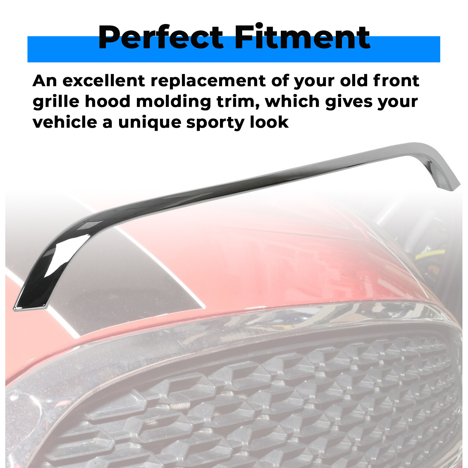 Chrome Grille Hood Molding Trim For 2007-2015 Mini Cooper R55 R56 R58 R59