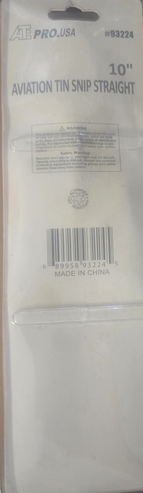 Staright Cut Aviation Tin Snips