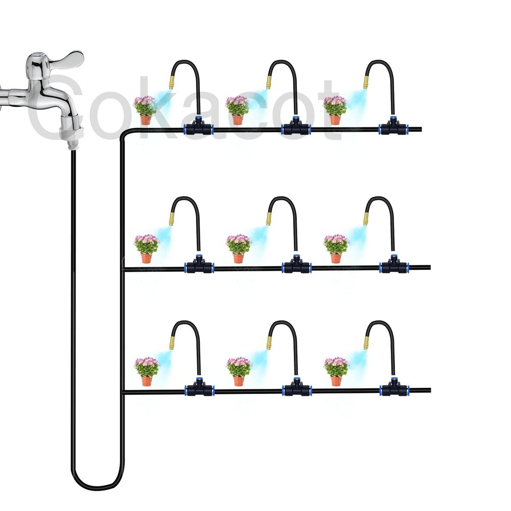 Drip Irrigation System Kit - 49.21Ft 360° Bendable Automatic Garden Watering