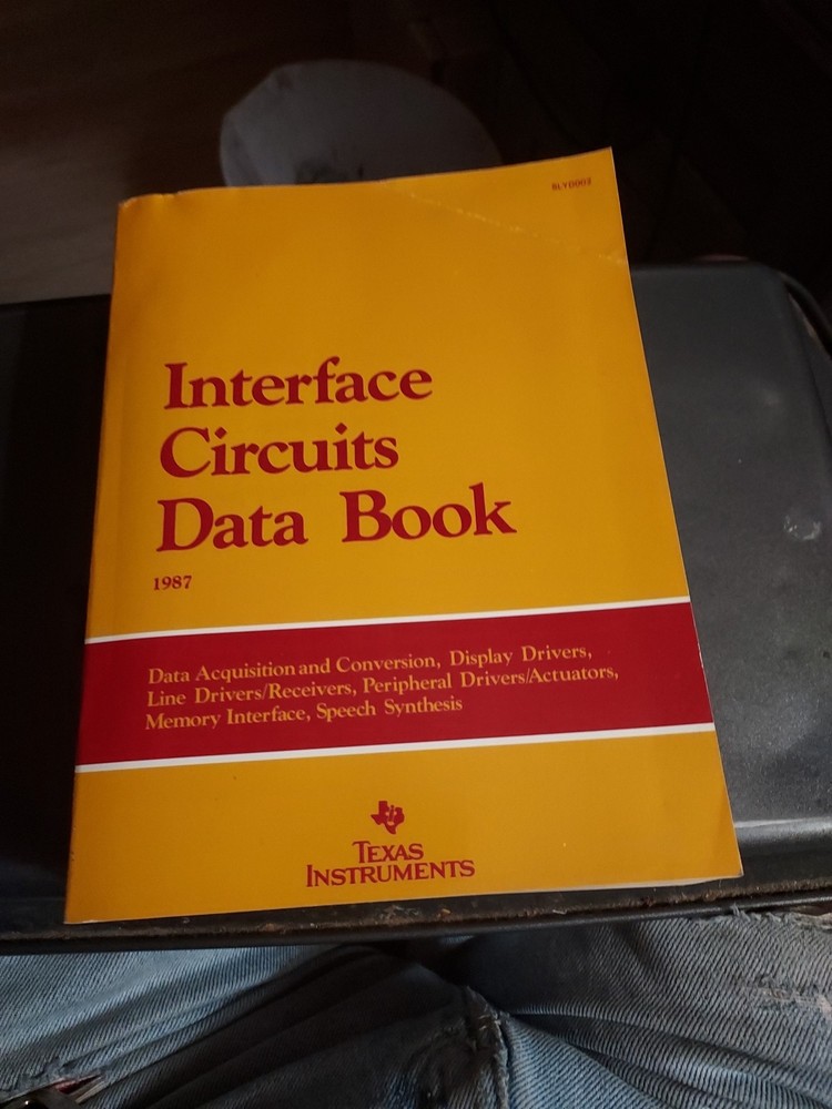 VINTAGE TEXAS INSTRUMENTS BOOK  ELECTRONIC MANUAL INTERFACE  CIRCUITS DATA 1987