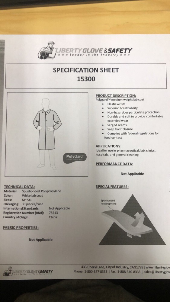 Disposable Labcoat