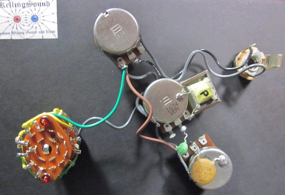 Gibson L6  Harness 6 Way Switch Bourns Pots Custom KellingSound