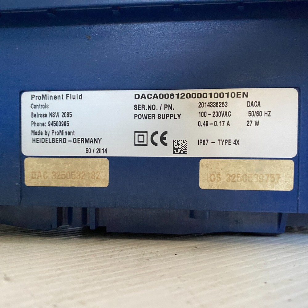 ProMinent diaLog DACa DULCOMETER Controller DACA00613010010010EN + Sensor DLG2b