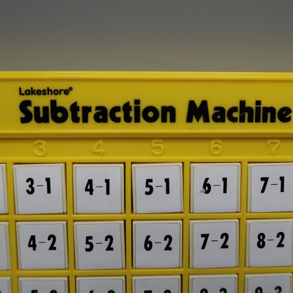 Lakeshore Learning Subtraction Machine Home School Tool Math Game Self Study