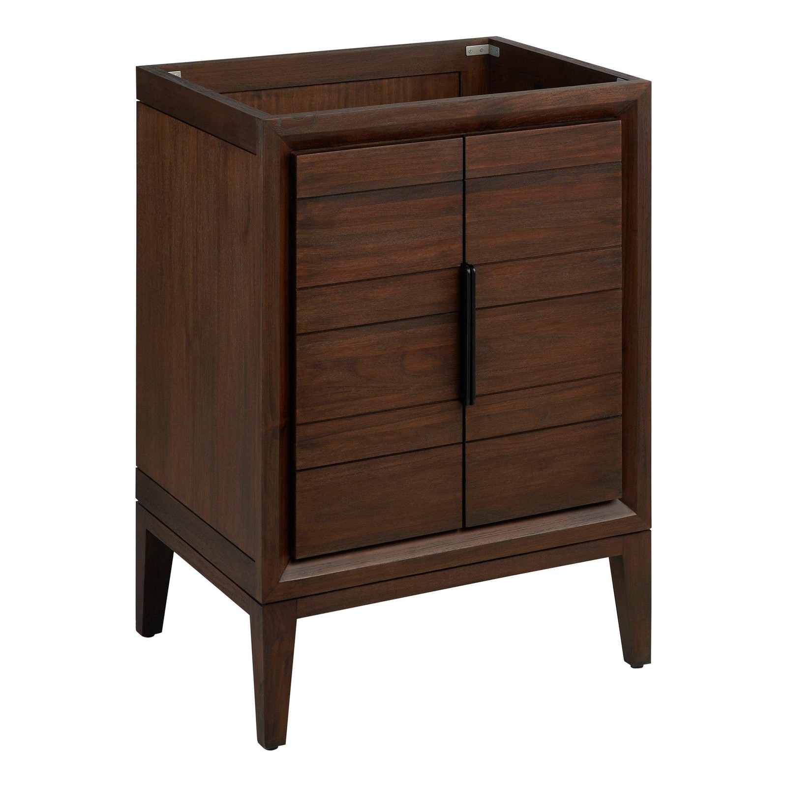 Signature Hardware 482477 Aliso 24" Freestanding Teak Single Basin Vanity -