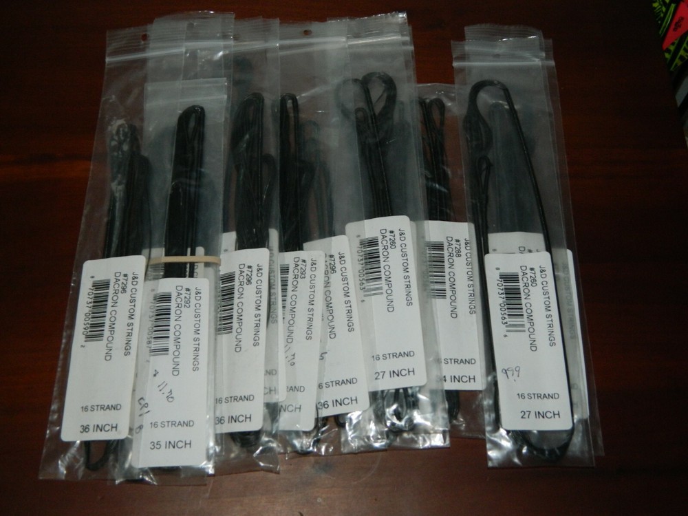 J&D Custom Bow String - Dacron Compound 27, 34, 35, 36, 39 String ONLY