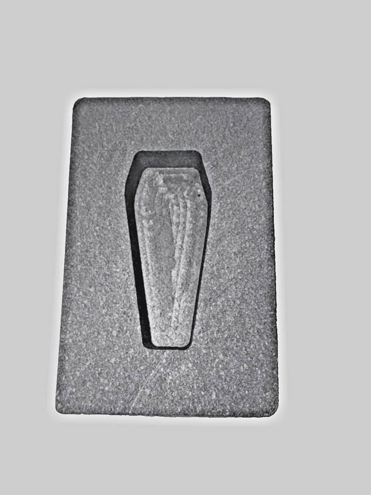 Graphite Ingot Mold for Casting 1 oz Silver Coffin