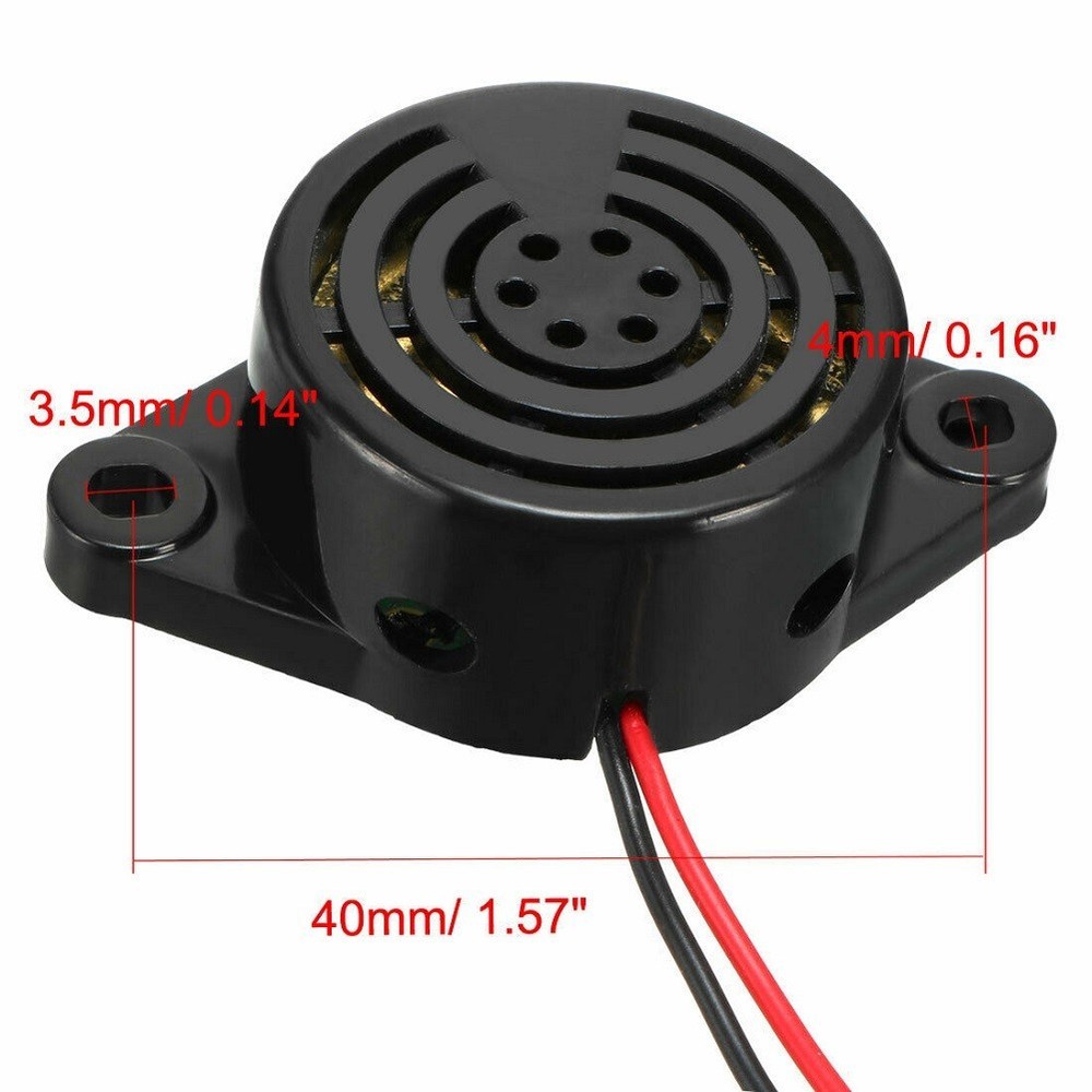 Electronic Buzzer Tool Plastic -20��C To +45��C 100dB 11cm Wire 5Pcs/Set