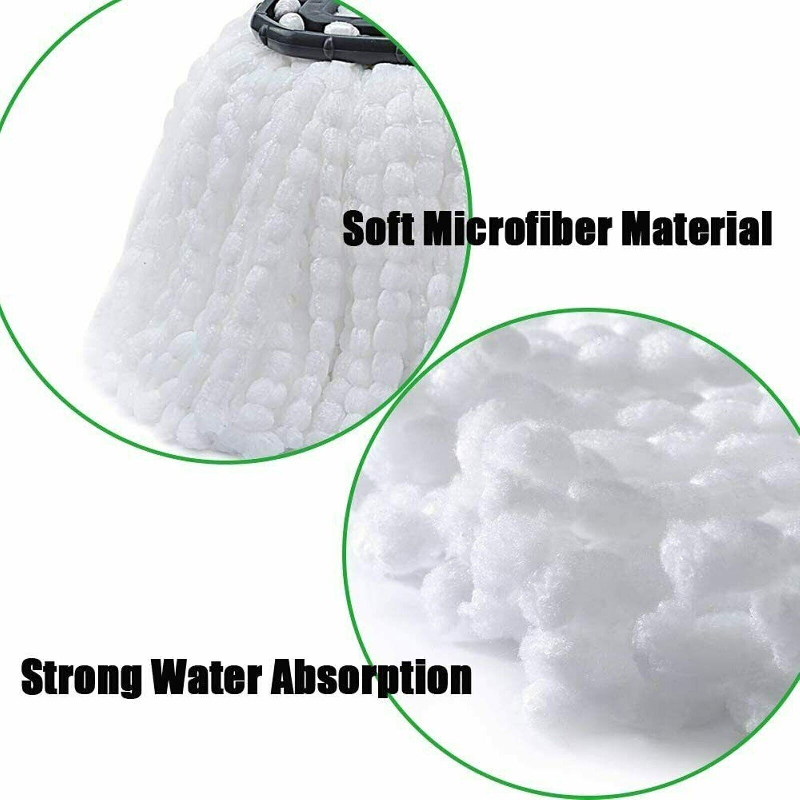 15x Replacement Microfiber Mop HEAD For O-Cedar Spin Mop Easy Clean Wring Refill