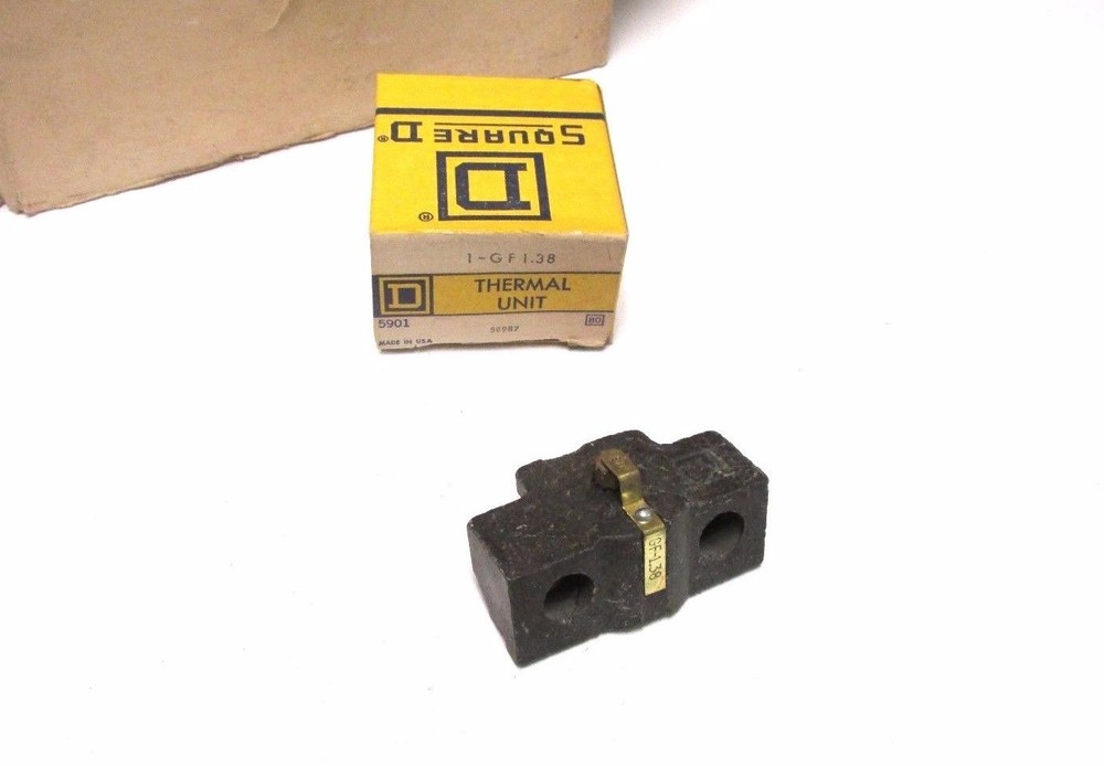 * NIB.. Square D Overload Relay Thermal Unit Cat# 1-GF1.38 ...WP-54