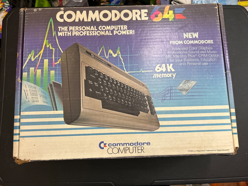Vintage Commodore 64 C64 Replacement Box, Inserts, advertising