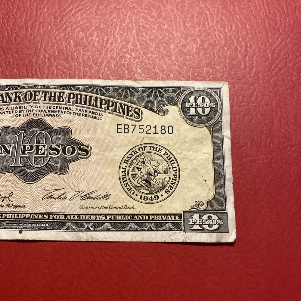 Philippines- 10 Pesos- 1949
