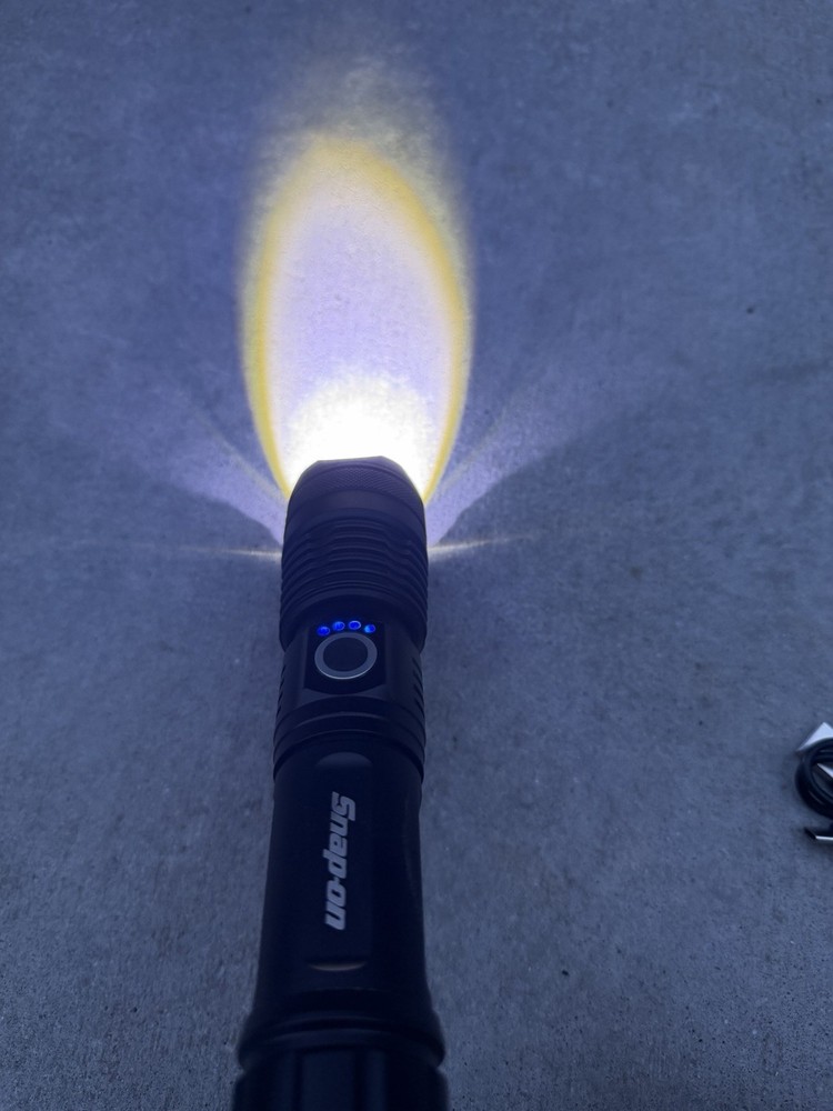 Snap On Tools Rechargeable LED high-power Flashlight USB-C Black Snap-On Racing