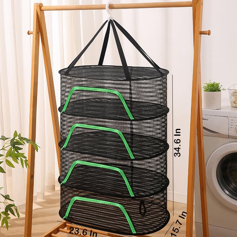 2-Pack Herb Drying Rack,4 Layers Mesh Drying Rack,Hanging Herb Drying Rack wi...