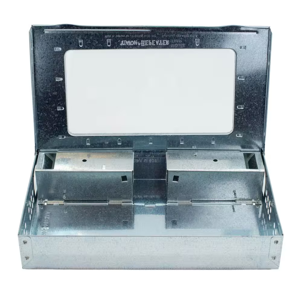 Repeater Low Profile Multi-Catch Mouse Trap Clear Inspection Window (12-Pack)