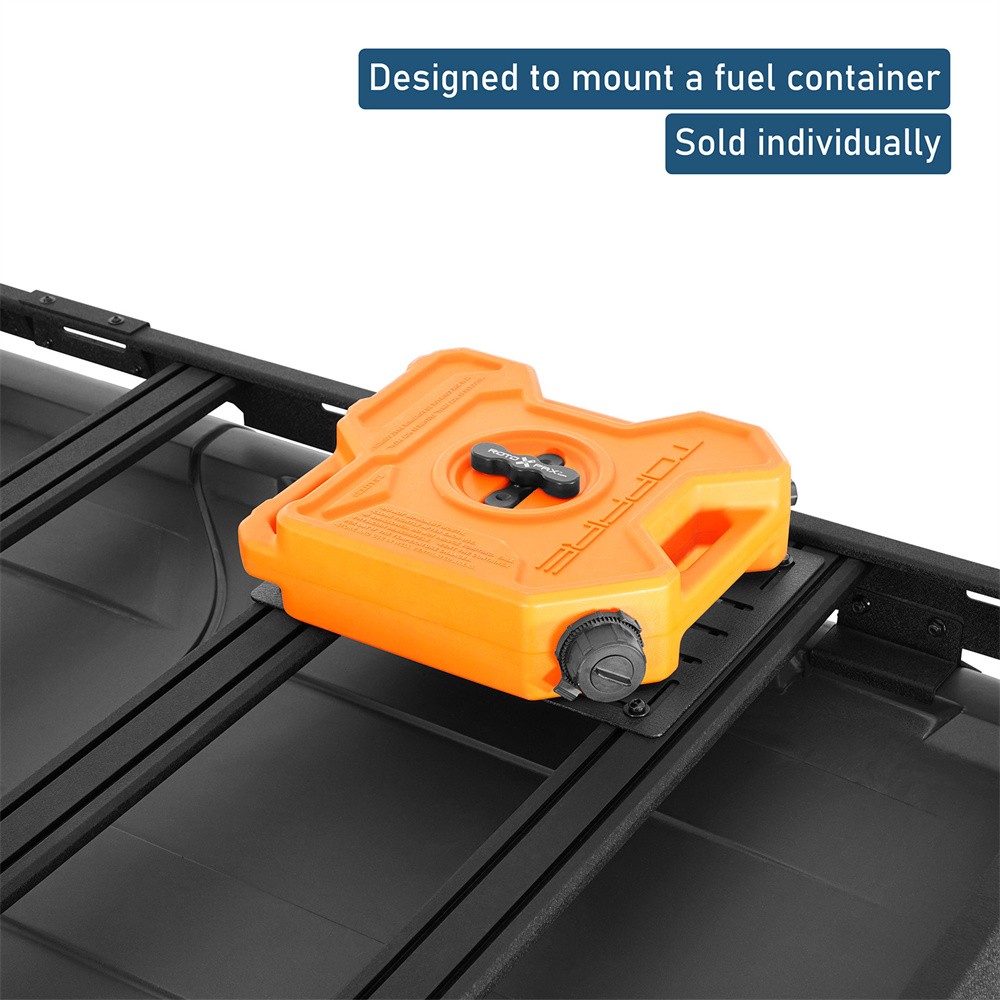 Universal Fitment Versatile Roof Rack Mount Panel Fuel Container Mount Bracket