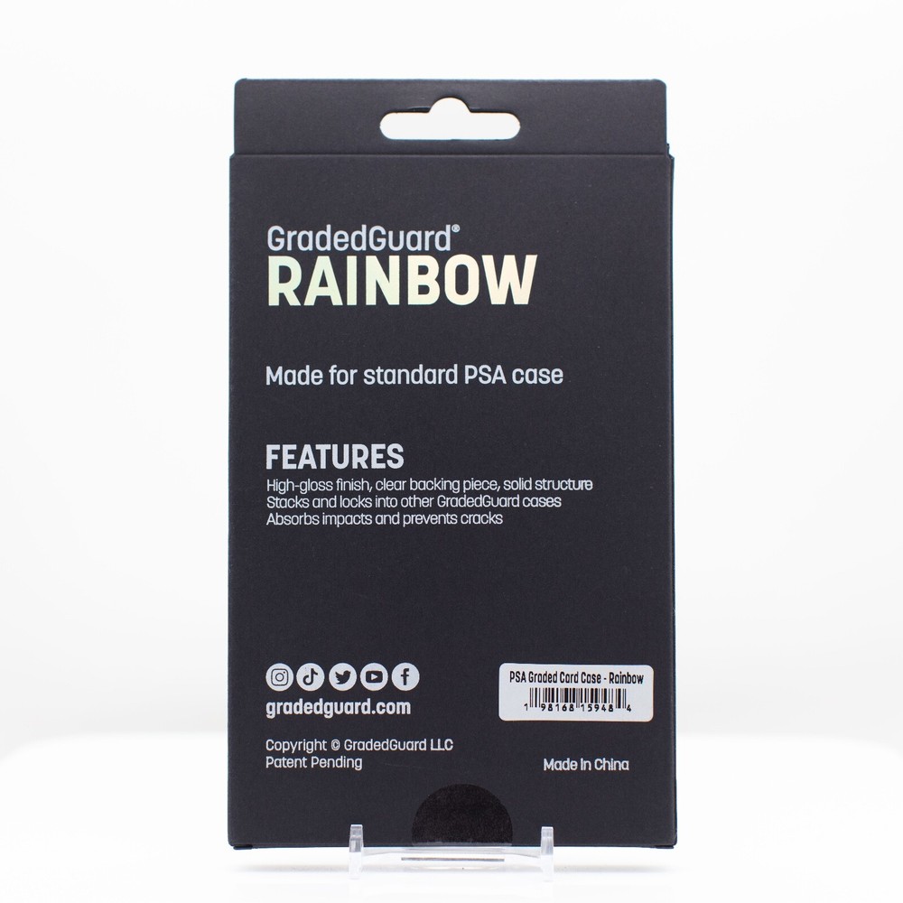 GradedGuard PSA Graded Card Case Guard Protector RAINBOW Limited Edition