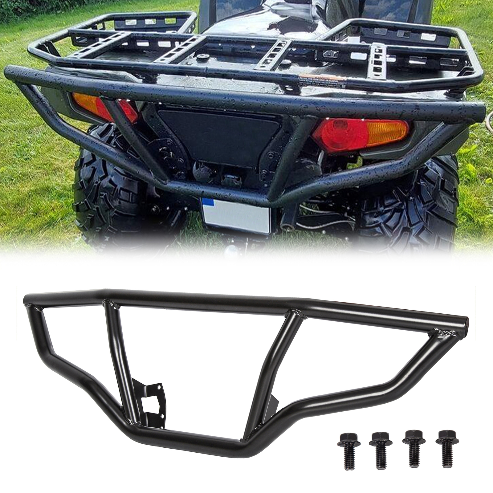 Front + Rear Brush Guard Bumper For Polaris Sportsman 450 570 14-23 #2879715