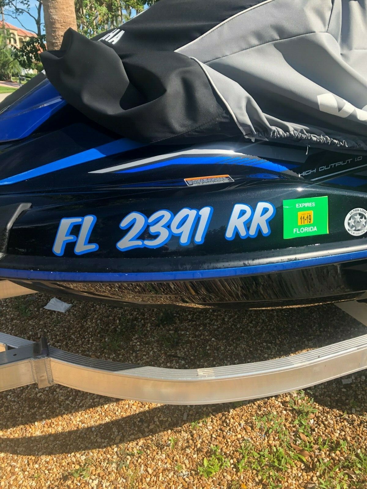 Boat Registration Numbers PAIR Lettering Decals Vinyl Vessel 3" X 18" hull