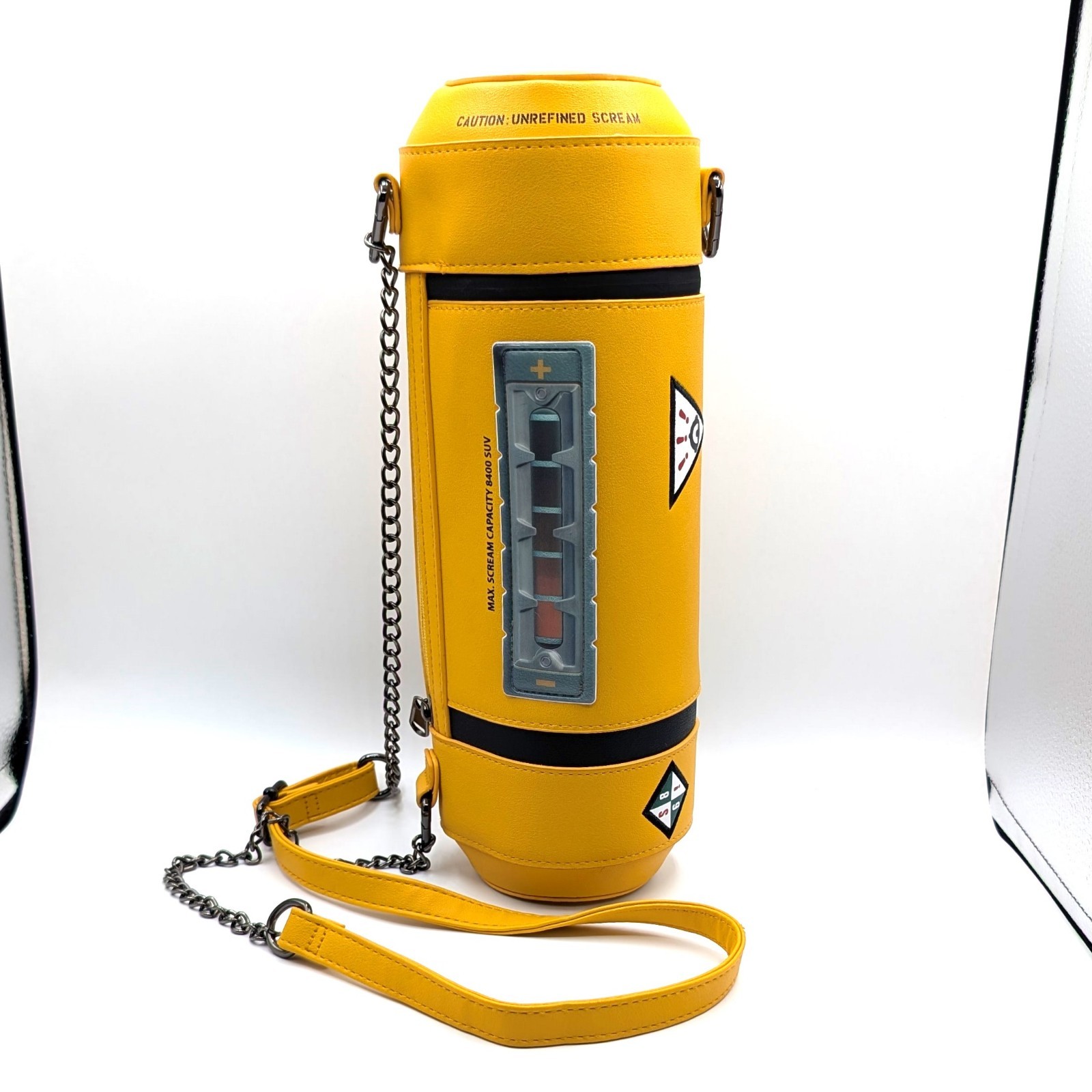 NWOT Disney Pixar Monsters Inc Yellow Scream Canister Crossbody Bag Purse Unisex