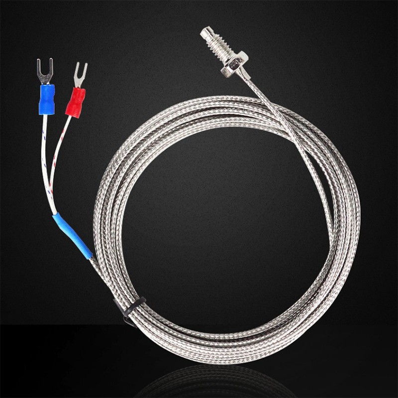 K E Type Thermocouple Probe Thermistor Sensor Probe High Temperature Sensor M6M8